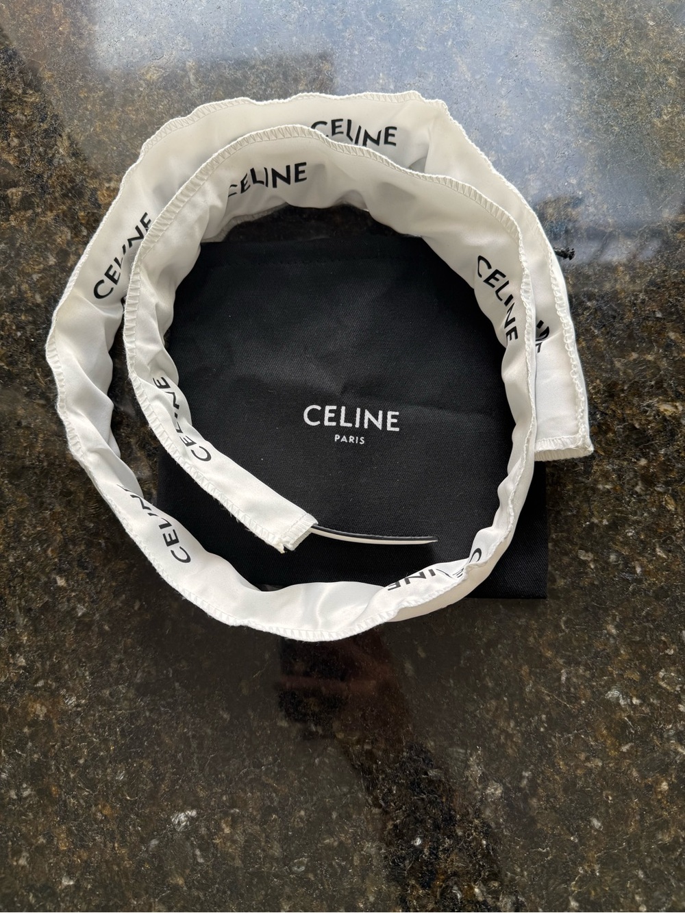 Celine White and Black/White Colorway Belt